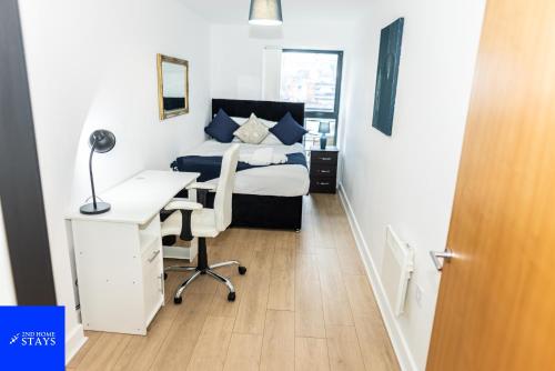 2ndHomeStays-Digbeth-B12 I Large Stylish 2-Bed Apartment I Ensuite I Sleeps 6 I Free Parking & WiFi I Perfect for Work Stays, Relocations & Holiday I Near Birmingham Project Sites & Attractions, Birmingham (fotografie 11)
