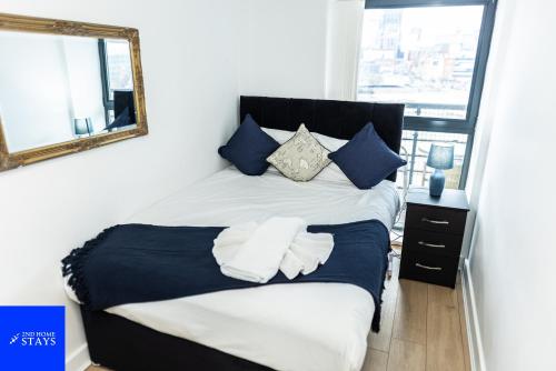 2ndHomeStays-Digbeth-B12 I Large Stylish 2-Bed Apartment I Ensuite I Sleeps 6 I Free Parking & WiFi I Perfect for Work Stays, Relocations & Holiday I Near Birmingham Project Sites & Attractions, Birmingham (fotografie 6)