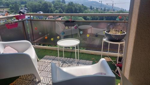 balkon/terras, Sweet home avec vue incroyable lac leman proche lausanne in Belmont-sur-Lausanne