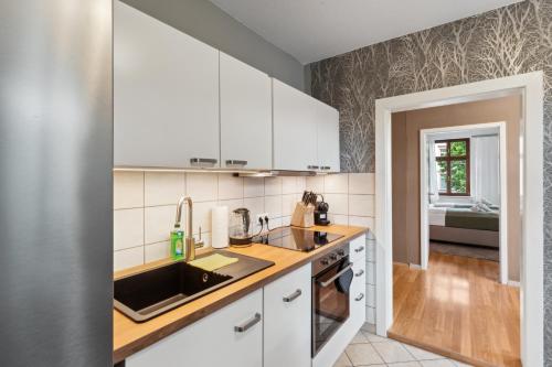 ห้องครัว, KERA STAY - Apartments Merseburg in เมอร์เซอบวร์ก