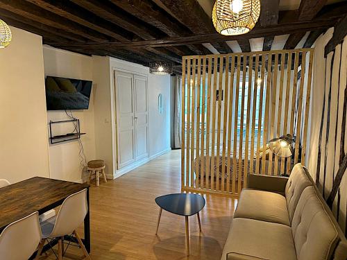 Спільний лаунж/ТБ зона, Au petit Paris - Centre Ville in Auxerre