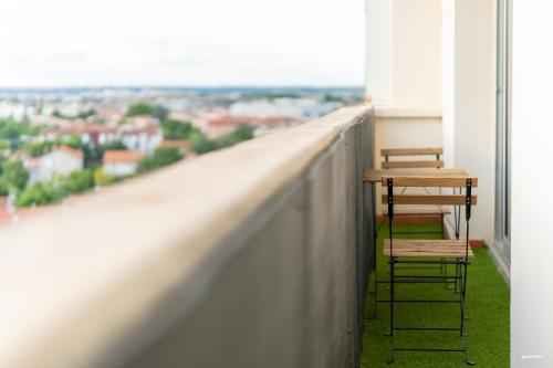 Toulouse Appartment 3 bedrooms balcony panoramic view - 10 min Train station & Metro, Toulouse (foto 7)