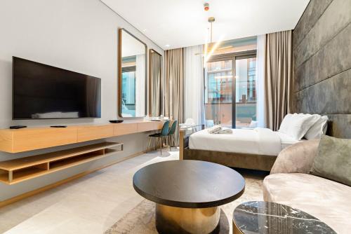 Modern Studio Near Burj Khalifa & Dubai Mall with Pool, Gym, Concierge & Parking, Dubaj (zdjęcie 7)
