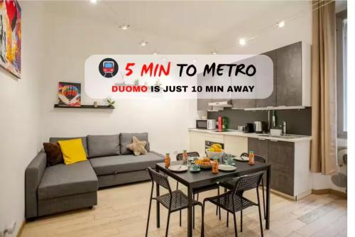 I Simple & Smart I Prime Location, Metro Nearby, Milan