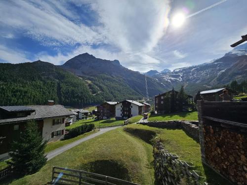 Evelyne in Saas-Fee, Schweiz