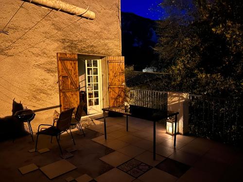 Erkély/terasz, Maison Bleu in Gincla