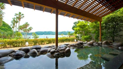 Open air bath, Yado Marubun in Minamiizu