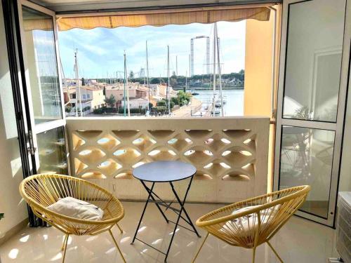 Campeggio - Le Cap d'Agde -  - Loggia vue port confort et design proche plage - Image #1