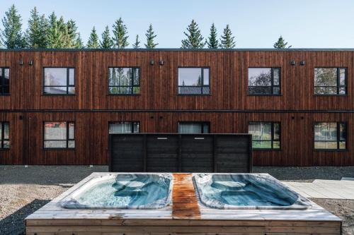 Spa, Blue View Cabins in Reykholt
