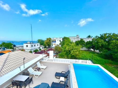 شرفة/ تراس, Villa Colonial Room 4 in Rio San Juan