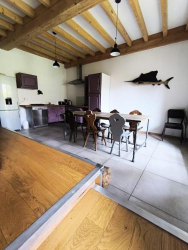 virtuve, Charmante maison avec jardin au coeur du vignoble Savoyard in Jongieux