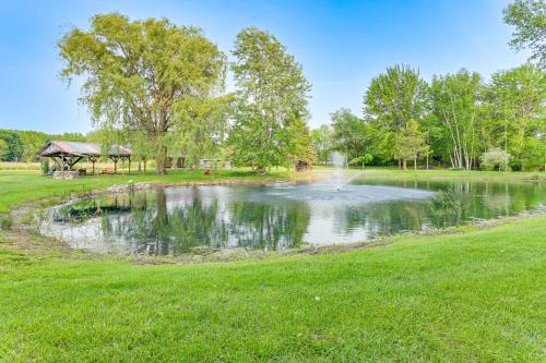 5-Acre Kingston Getaway Pond, Peacocks and Fire Pit