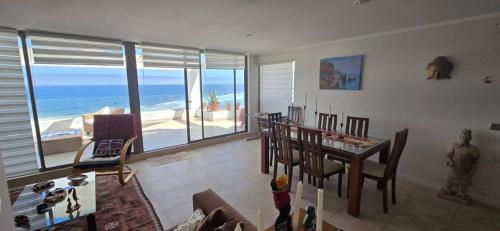 Maitencillo, depto con vista al mar y acceso playa