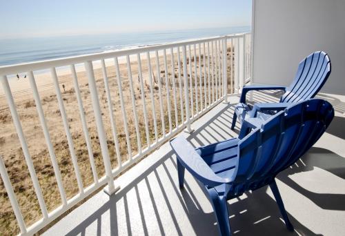 Balcony/terrace, SeaLoft Oceanfront Hotel near Macky's Bayside Bar & Grill