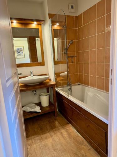 ห้องน้ำ, Apt cosy, pied des pistes, résidence confort & spa (Apt cosy, pied des pistes, residence confort & spa) in อับรี