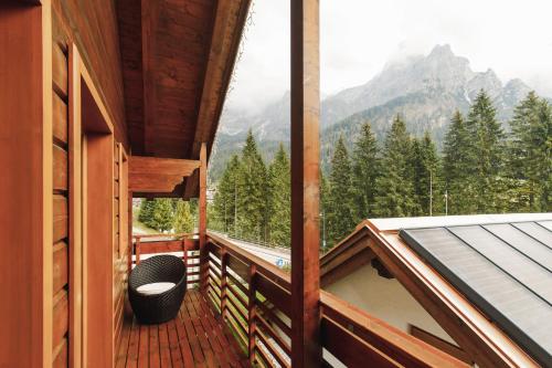 Rõdu/terrass, Sayonara Nature & Wellness Hotel in San Martino di Castrozza