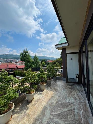Balcony/terrace, Fratelli Guest House in Lachumiere
