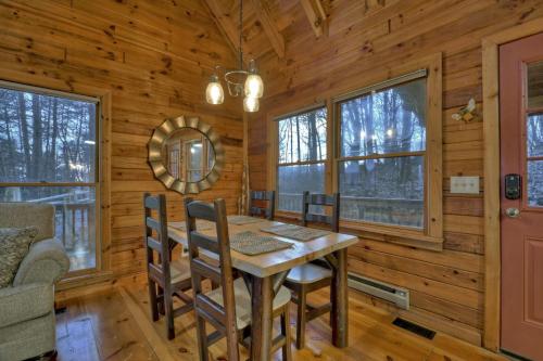 On The Rocks Enjoy gorgeous mountain views from rocking chairs on the deck in Ellijay, USA