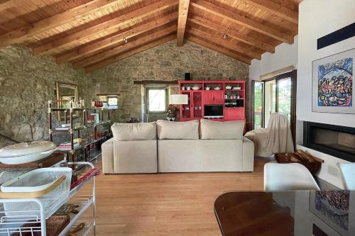 Közös társalgó / TV, Casa do Vigairo, en plena Ribeira Sacra in O Savinao- Santo Estevo De Ribas De Mino