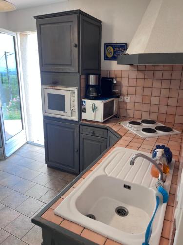 virtuve, Grande maison avec piscine de 12 pers en Ardèche (Grande maison avec piscine de 12 pers en Ardeche) in Salazac