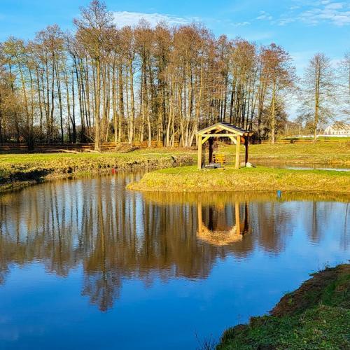 Atpūtas iespējas, Zagroda Zabłocie Domek Między Drzewami (Zagroda Zablocie Domek Miedzy Drzewami) in Krzyczki Szumne
