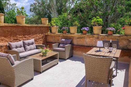 FALCO , Apartment auf Finca Zenara, Terrasse, XXL-Pool, Küche, AC, WIFI, Yoga, Manacor (foto 7)