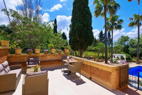 FALCO , Apartment auf Finca Zenara, Terrasse, XXL-Pool, Küche, AC, WIFI, Yoga, Manacor (foto 8)