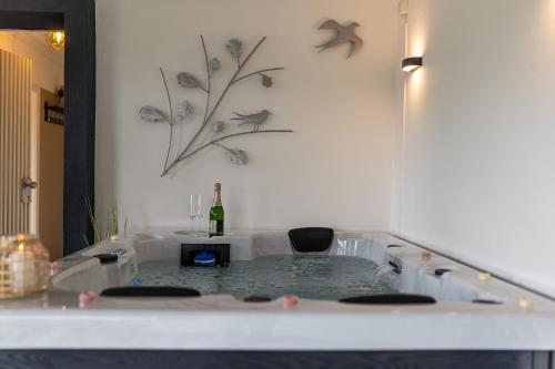 Hot tub, Julchen's Landhaus in Hamm (Bitburg-Prum)