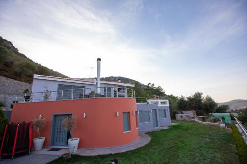 Mytilene Luxury Villa Panoramic gîte à louer Áno Chálikas