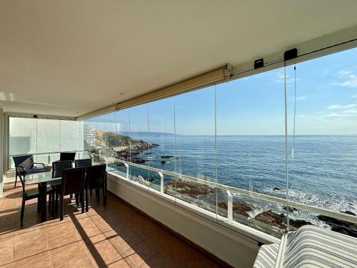 Depto con terraza y fantástica vista al mar