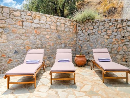 Balkons/terase, Villa on Arcadian Coast near Kissakas Beach in Livadi (Tiros)