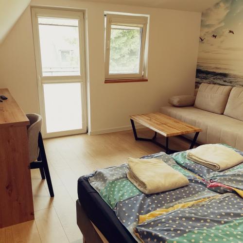 1 double bed, 1 sofa bed