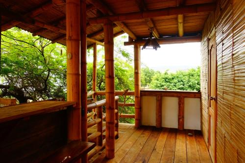 ระเบียง/ชานเรือน, hostal Monte Libano in ปวยร์โต โลเปซ