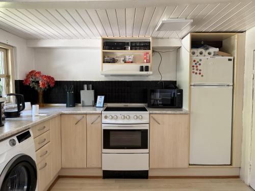 Kitchen, Charming half-timbered house near Fermen & Puttgarden & Lalandia in Holeby