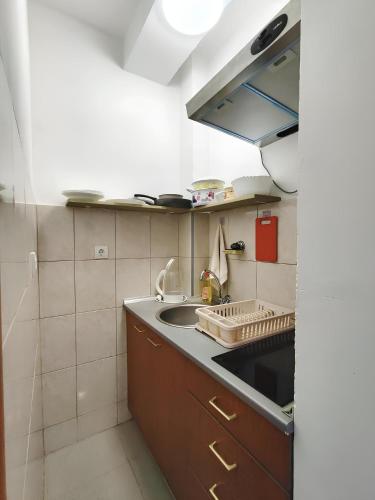 Kitchen, Apartments Skipper bay Baosici in Denovici