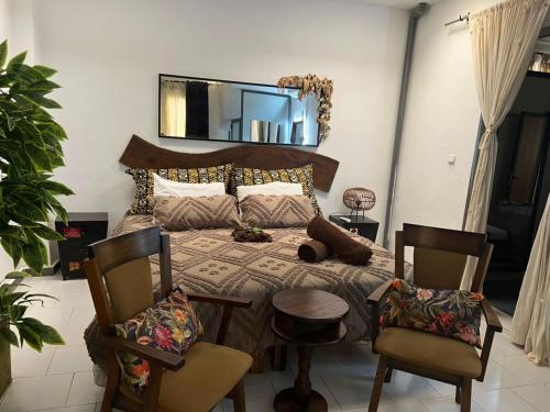 VILLA "MYKONOS" pour vos moments de detente en famille piscine privative, 3 chambre climatisees, sal in Ngaparou