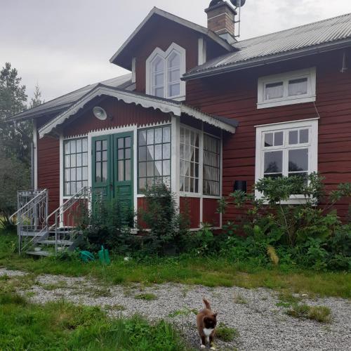 Traditional Swedish loghouse in Hagfors