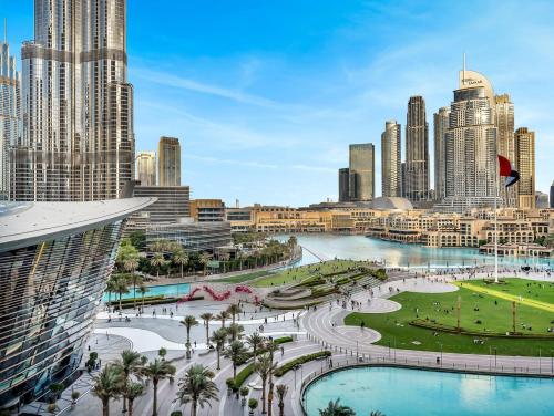 Grande Signature Residence 907 Full Burj Khalifa and Dubai Dancing Fountain View 5 Min Walk Dubai Mall Luxury Downtown Apartment, Dubái (foto 8)