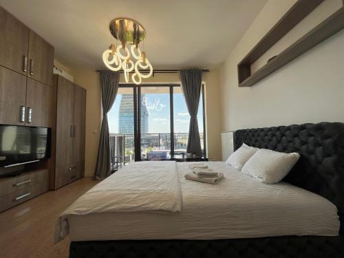 Deluxe One-Bedroom Apartment with City View