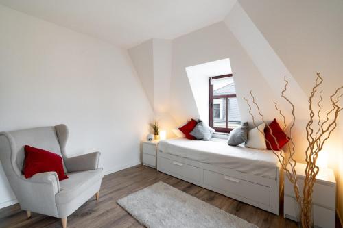 Gemütliche barrierefreie Dachgeschosswohnung, Drážďany (fotografie 3)