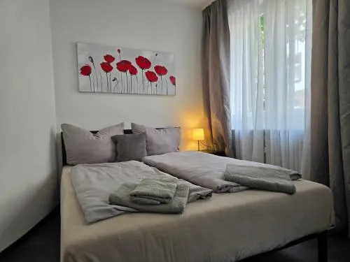 Modern Studio for Business & City Stays – APOLONIAliving in Karlsruhe, Deutschland