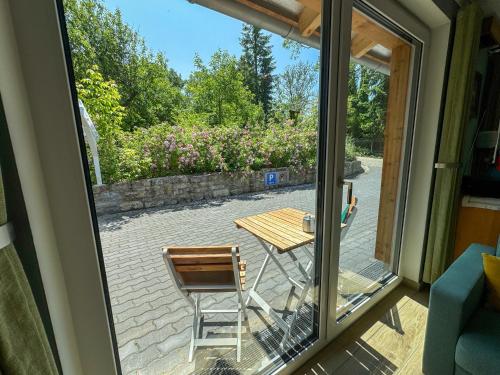 شرفة/ تراس, Ferienhaus Esswiese in Ettersbergsiedlung
