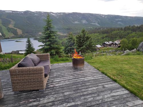 Balkons/terase, Charming Cabin Near Hallingskarvet Ski Center, Cozy and Inviting! in Skoro