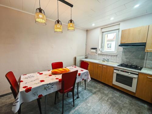 virtuve, Appartement agréable et atypique, wifi, terrasse, jardin (Appartement agreable et atypique, wifi, terrasse, jardin) in Schleithal
