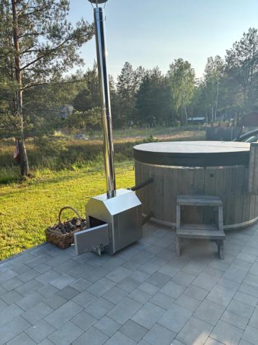 Domek wśród sosen