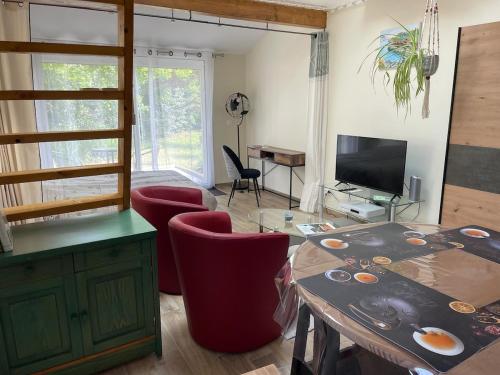 Studio indépendant avec filet de lecture (Studio independant avec filet de lecture) in Genissieux (Rhone-Alpes)