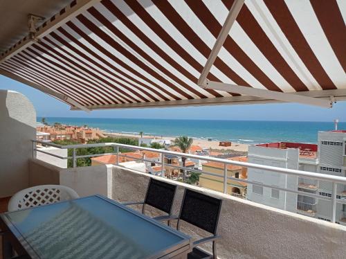 Erkély/terasz, Perla III Solo Familias Serviplaya in Xeraco