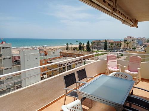 Erkély/terasz, Perla III Solo Familias Serviplaya in Xeraco