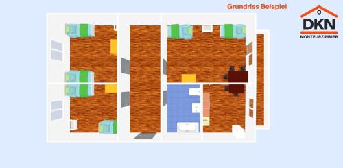 Wie Zuhause in Leipzig Grünau - Vollmöbliert - bei DKN (Wie Zuhause in Leipzig Grunau - Vollmobliert - bei DKN) in West