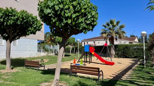 Playground, Aguamar Vybdenia in Les Marines Beach